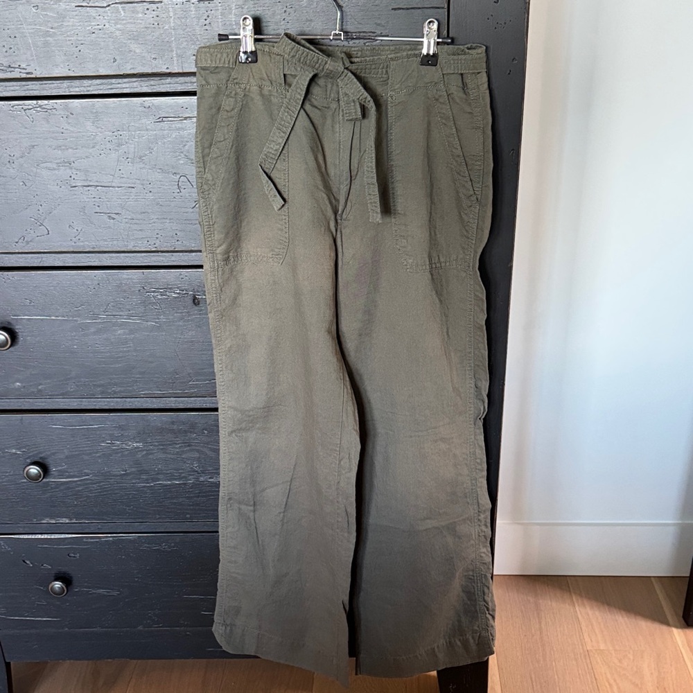 GAP Army Green Wide Leg Pants